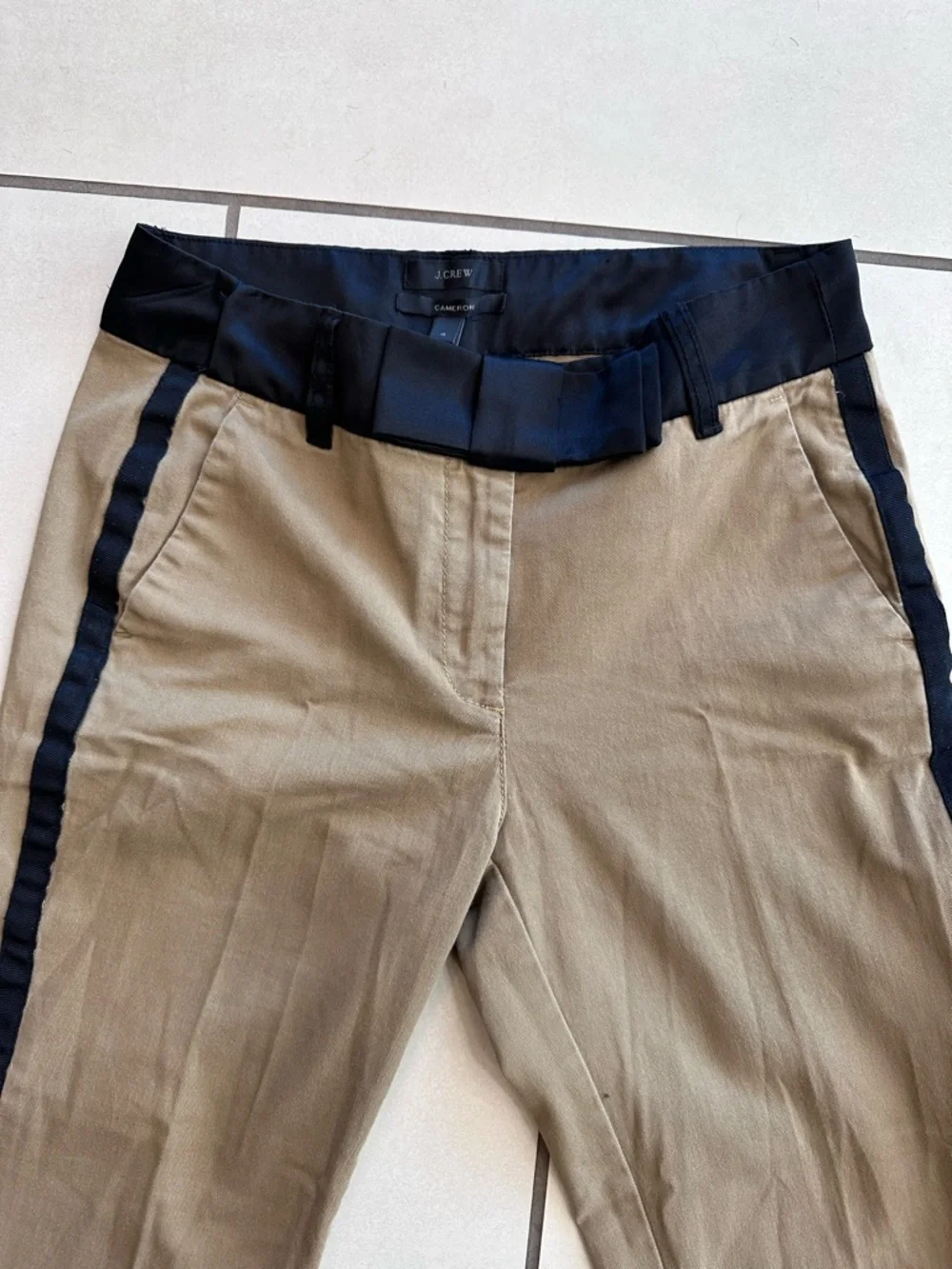 Women’s slacks with ribbon trim
